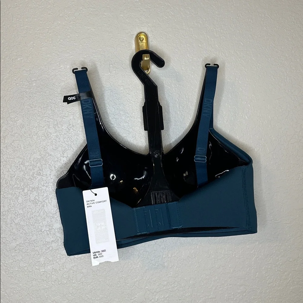 NWT DKNY Active Comfort Wire Free T-Shirt Bra Teal 30D
